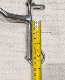 5.5" Weymouth, fixed cheek with forward tongue relief port (3119)