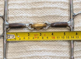 5" Full cheek snaffle, sweet iron copper lozenge mouthpiece (3129)