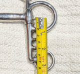 6" Pelham, single jointed roller mouthpiece (3134)