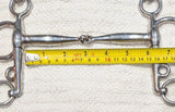 6" Pelham, single jointed roller mouthpiece (3134)