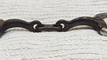 5.5" Eggbutt snaffle, curved sweet iron french link mouthpiece (2030)