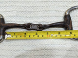 5.5" Eggbutt snaffle, curved sweet iron french link mouthpiece (2030)