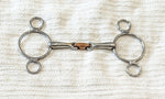 5.5" 2 ring dutch / continental gag, copper lozenge mouthpiece  (2177)