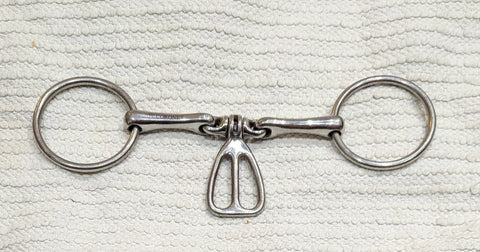 5.25" Loose ring double jointed tongue control snaffle bit (2241)
