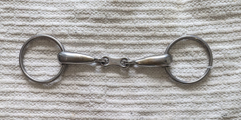6" French Link Loose Ring Snaffle Bit (2253)