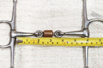 5.5" Full cheek snaffle, double jointed with copper roller (2268)