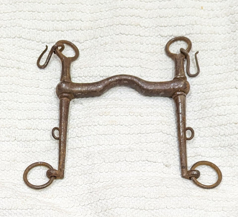 Antique hand forged iron horse weymouth bit