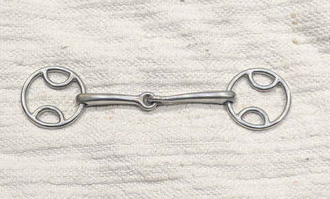 5.5" Wilkie / bevel small ring snaffle, single joint (2364)