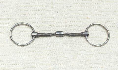 5.75" / 14.5 Fager Nina Loose Ring Titanium Barrel Snaffle Bit (2276)