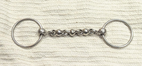 6" Loose ring waterford snaffle bit (2448)