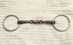 6" Loose ring snaffle, sweet iron mouthpiece with copper lozenge (2450)