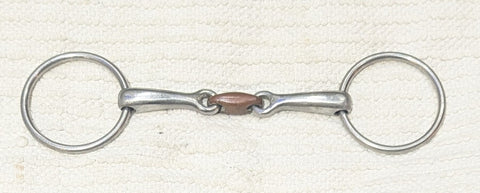 5.5" Loose Ring Training Snaffle / Copper Lozenge Snaffle (2454)