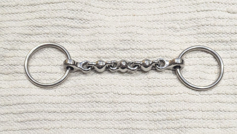 5.75" Loose ring waterford snaffle bit (2214)