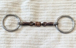 5.75" Loose ring tom thumb / sweet iron roller link snaffle bit (2491)