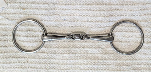 5.5" Loose ring training / lozenge snaffle,  (2490)