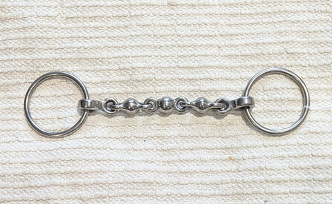 6.25" Loose ring waterford snaffle bit (2504)