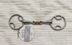 5.25" Wilkie / bevel snaffle, copper lozenge mouthpiece NEW (2520)