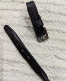 English Leather Lip Strap.  Black (LS10)