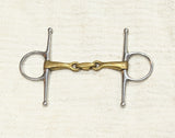 5" Full cheek snaffle, double jointed with lozenge (2495)