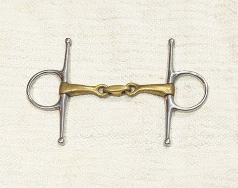 5" Full cheek snaffle, double jointed with lozenge (2495)