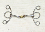 5.5" Stubben 2 in 1 Butterfly Double Jointed Lozenge Snaffle Bit / Elevator Bit (2523)