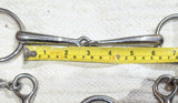 5.75" / 6" Double bit set, low ported weymouth / bradoon snaffle (2532)