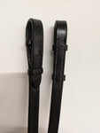 Rubber reins. Black. 52" (RR1)