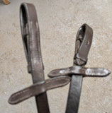 Rubber reins. Brown. 54" (RR2)