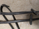 Rubber reins. Black. 54" (RR3)