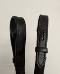 Rubber reins. Black. 54" (RR3)