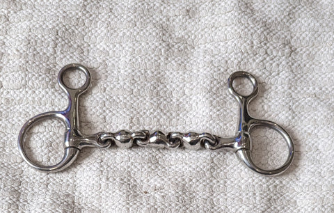 5.5" Hanging cheek snaffle, waterford mouthpiece (1792)
