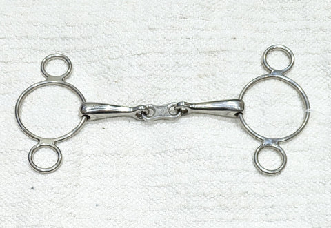 6" 2 ring dutch / continental gag, french link (1887)