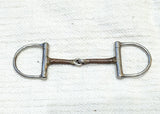 5" D ring ribbed copper mouth snaffle (1894)