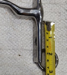 4.5" Square ported (warmblood / tongue relief) weymouth bit (1926)