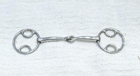 5" Wilkie / bevel small ring snaffle, single joint (2337)