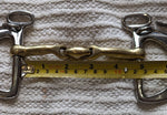 4.5" Kimblewick, slotted side with verbindend lozenge mouthpiece (1992)