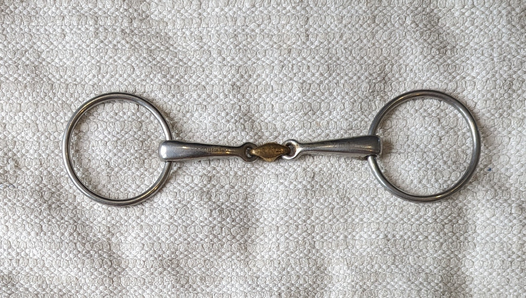 Mors De Filet Western Snaffle à 5 Bouches En Cuivre - Joues 4 Mors De Filet Western Snaffle à 5 Bouches En Cuivre - Joues 4