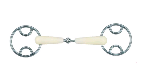 5" / 12.5 Happy Mouth Bevel (Wilkie) Snaffle Bit NEW  (2444)