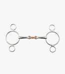 6" Premier equine 2 ring dutch /continental gag with copper lozenge NEW (2052)