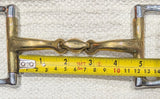 4.5" BR D Ring Double Jointed Soft Contact Snaffle Bit (3050)