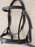 Comfort Snaffle Bridle. Black. Cob size  (BR5)