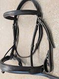 Comfort Snaffle Bridle. Black. Cob size  (BR5)