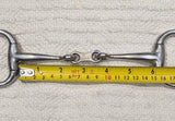 5.75" Small ring eggbutt bradoon snaffle, french link mouthpiece (3060)