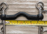 5" Pelham, ported rubber mouth (2974)