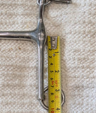 5.75" / 6" Double bits, fixed cheek weymouth / bradoon snaffle (3004)