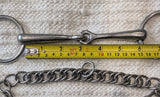 5.5" / 5.75" Double bits, longer shank weymouth / bradoon snaffle (2975)