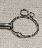 5.75" Curb gag bit, (colin miles type) double jointed disc mouthpiece (2746)