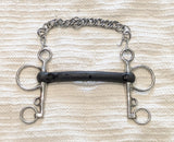 6" Pelham, mullen rubber mouth (2914)