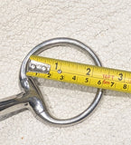 4.5" / 115 Eggbutt curved mullen snaffle / bradoon (2734)