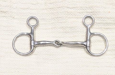 5" Hanging cheek single jointed snaffle bit (2649)